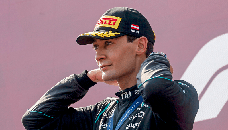 George Russell Ferrari Formula 1