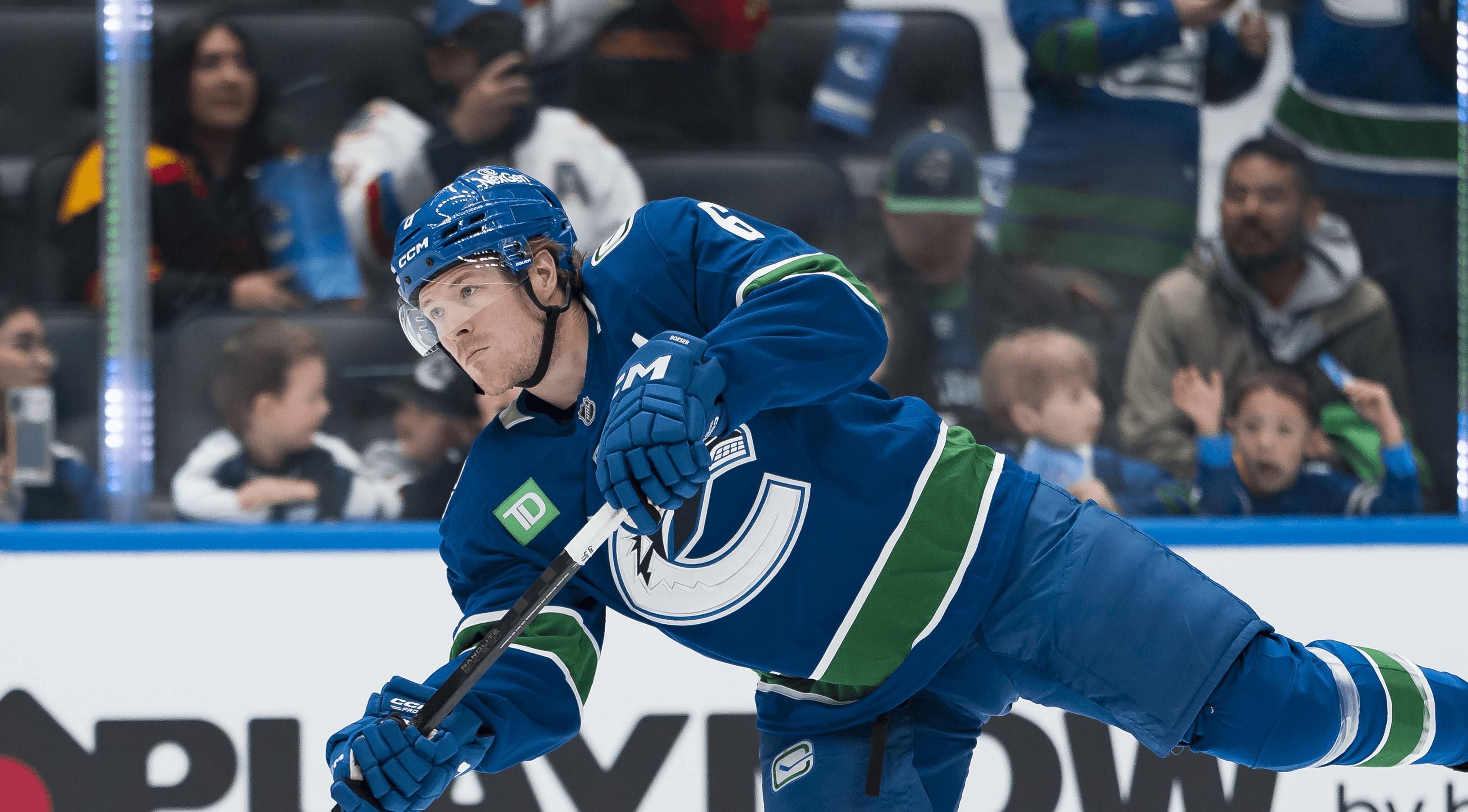 Brock Boeser of the Vancouver Canucks NHL