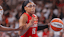 Atlanta Dream guard Allisha Gray (15) drives to the basket against the Indiana Fever in the second quarter during game one of round one for the 2025 WNBA Playoffs.