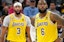 LeBron James Anthony Davis Los Angeles Lakers NBA