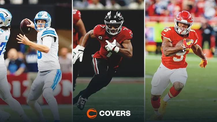 Expert NFL Prop Picks: Week 7. Jared Goff, Bijan Robinson, and Kenneth Walker III.