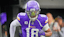 Minnesota Vikings wide receiver Justin Jefferson (18) takes the field before the game against Green Bay Packers at U.S. Bank Stadium.
