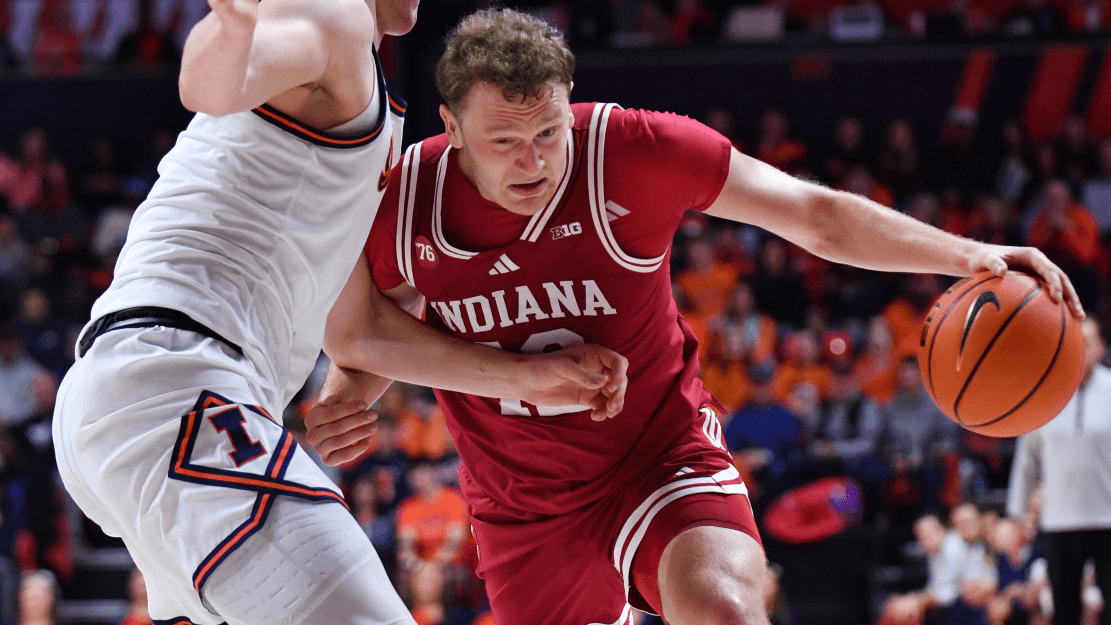 Indiana Hoosiers forward Tucker DeVries NCAAM.