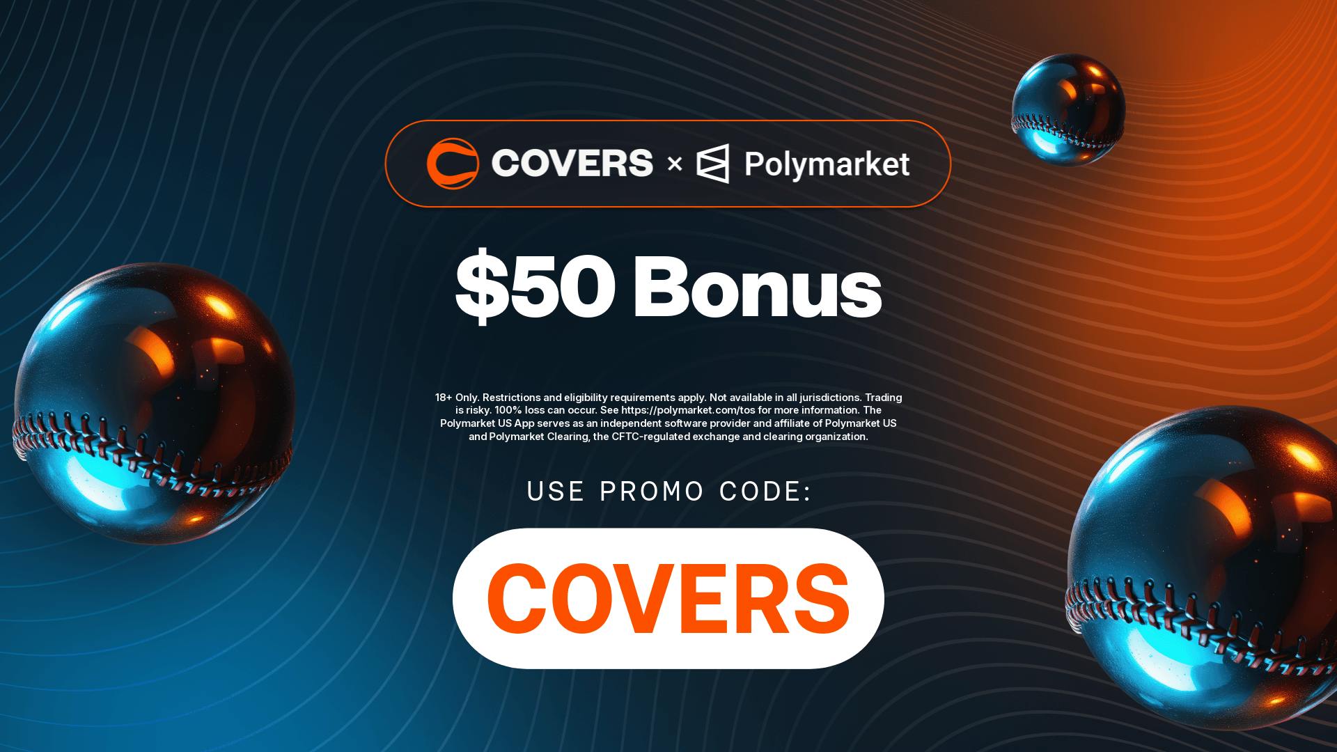 Polymarket Promo Code COVERS: Deposit $10 to Trade $50 on Rays vs Yankees Prediction Markets