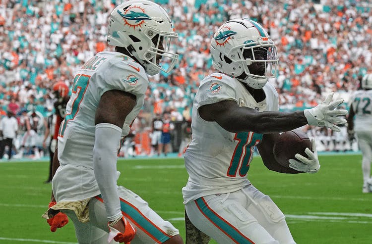 Tyreek Hill Jaylen Waddle Miami Dolphins NFL