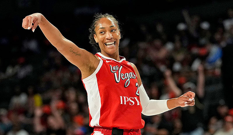 A'ja Wilson Las Vegas Aces WNBA
