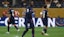 Paris Saint-Germain forward Ousmane Dembele (10) celebrates after a quarterfinal match.