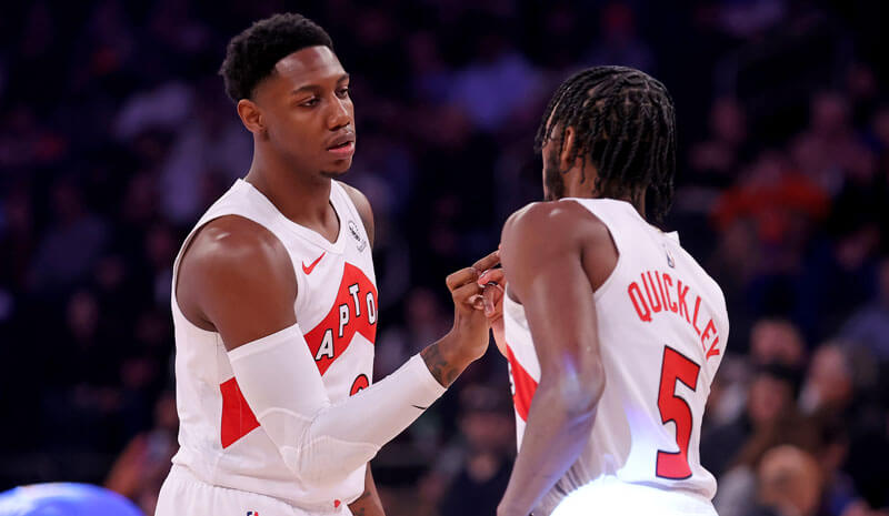 RJ Barrett Immanuel Quickley Toronto Raptors NBA