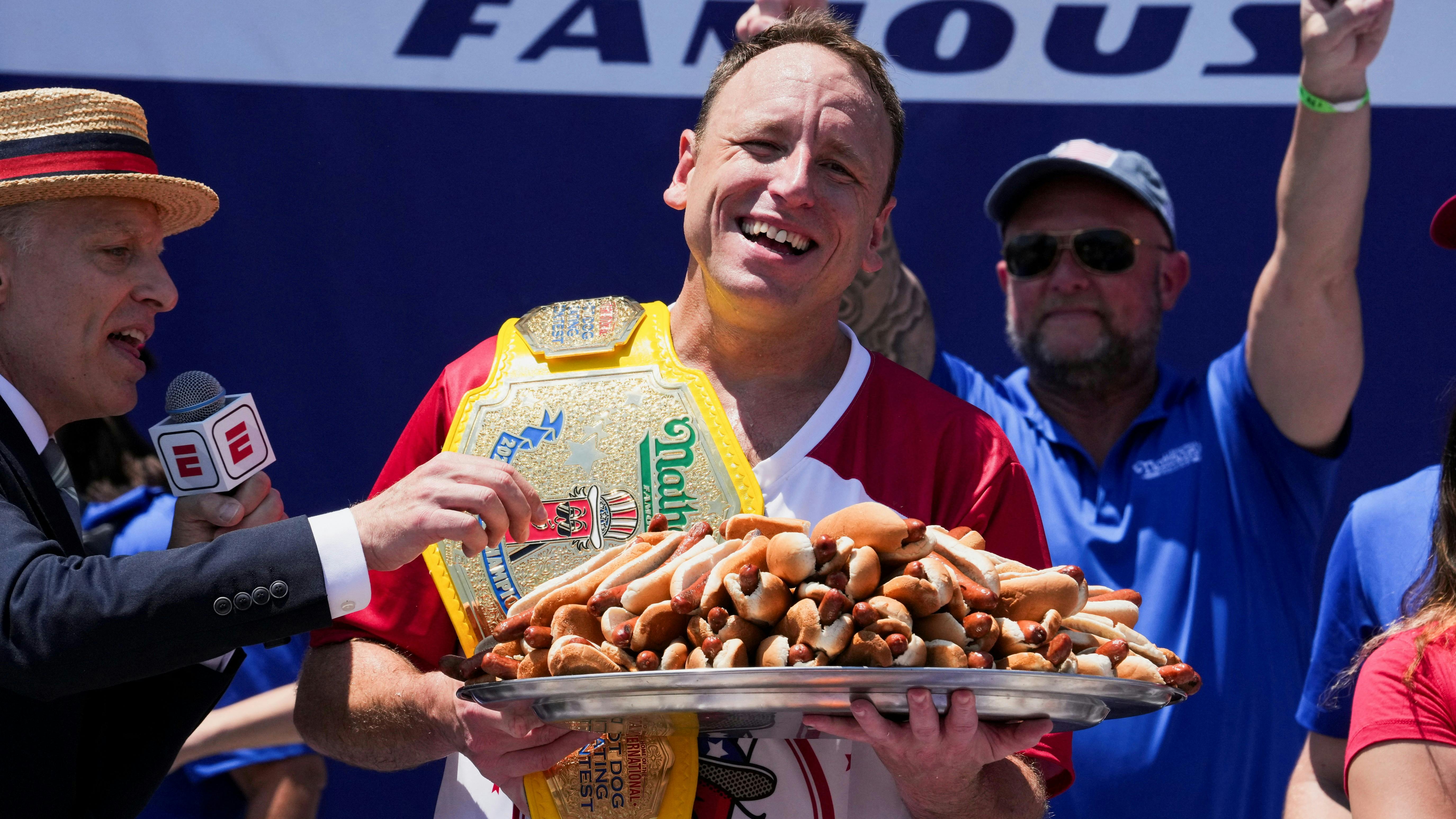 Can Anyone Beat Joey Chestnut in the Nathan's Hot Dog Eating Contest? Best Bets & Props for July 4