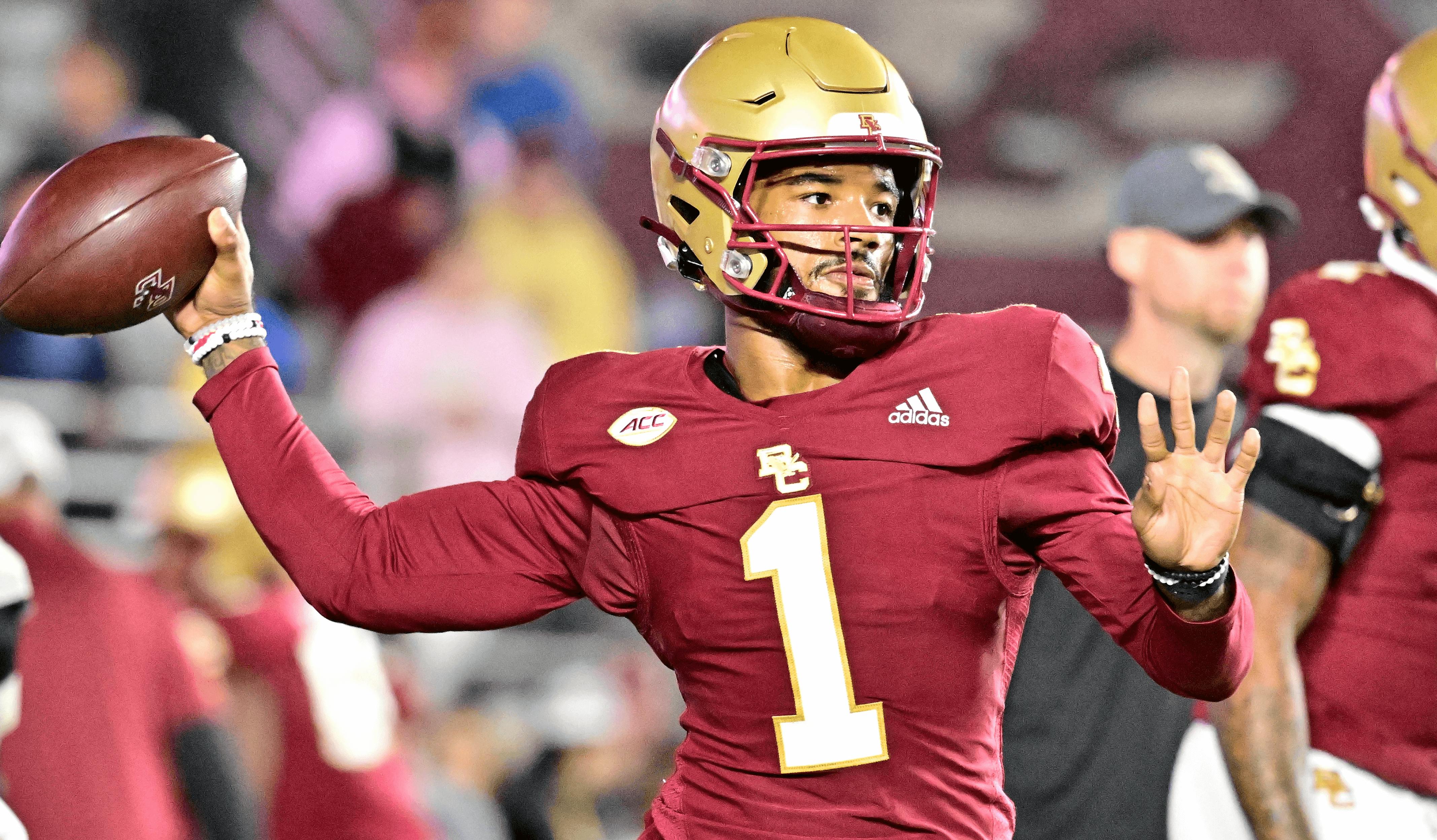 Thomas Castellanos of the Boston College Eagles