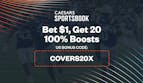 Caesars Sportsbook Promo Code 'COVERS20X' for LSU vs Clemson