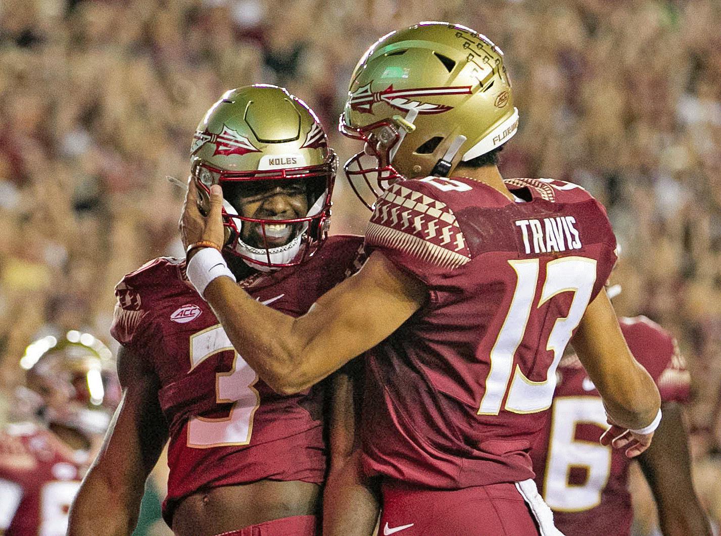 Trey Benson Jordan Travis Florida State Seminoles NCAAF