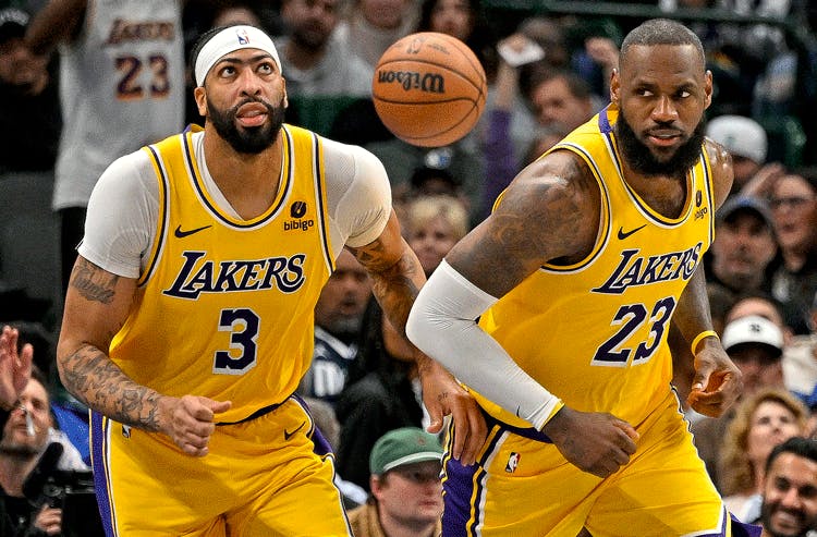 Anthony Davis LeBron James Los Angeles Lakers NBA