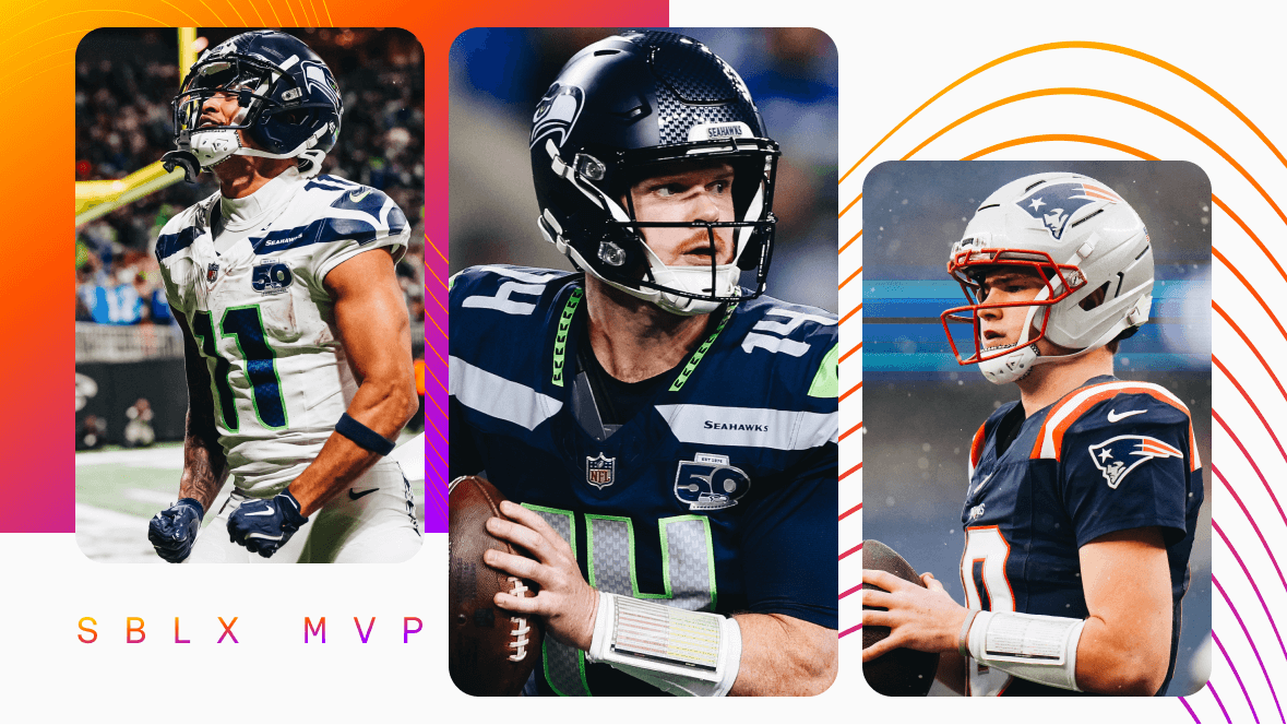 Jaxon Smith-Njigba, Sam Darnold, and Drake Maye are among the favorites to win Super Bowl MVP honors. 