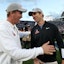 NFC coach Eli Manning and AFC coach Peyton Manning react after the 2024 Pro Bowl at Camping World Stadium. Mandatory Credit: Nathan Ray Seebeck-Imagn Images