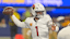 Arizona Cardinals quarterback Kyler Murray (1) sets to pass.