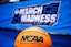 NCAA March Madness during a practice at Greensboro Coliseum.