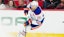 Edmonton Oilers center Leon Draisaitl (29) skates with the puck against the Carolina Hurricanes.