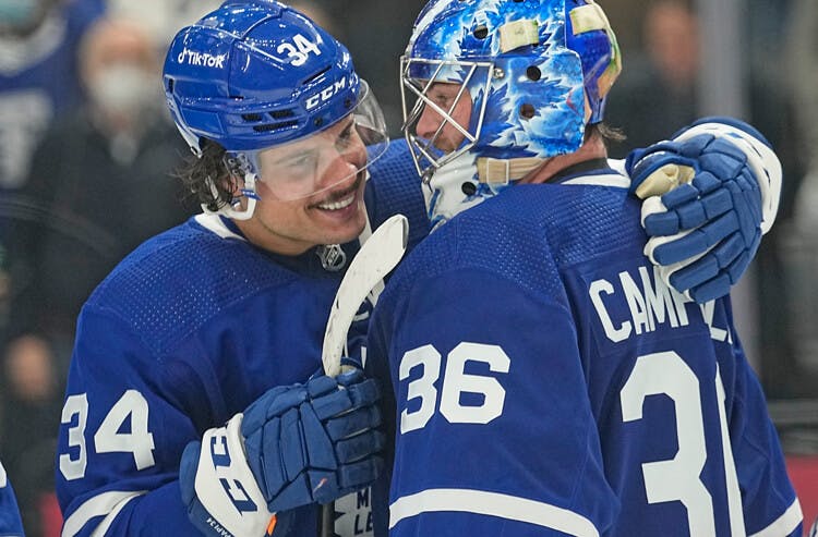 Jack Campbell Auston Matthews Toronto Maple Leafs NHL