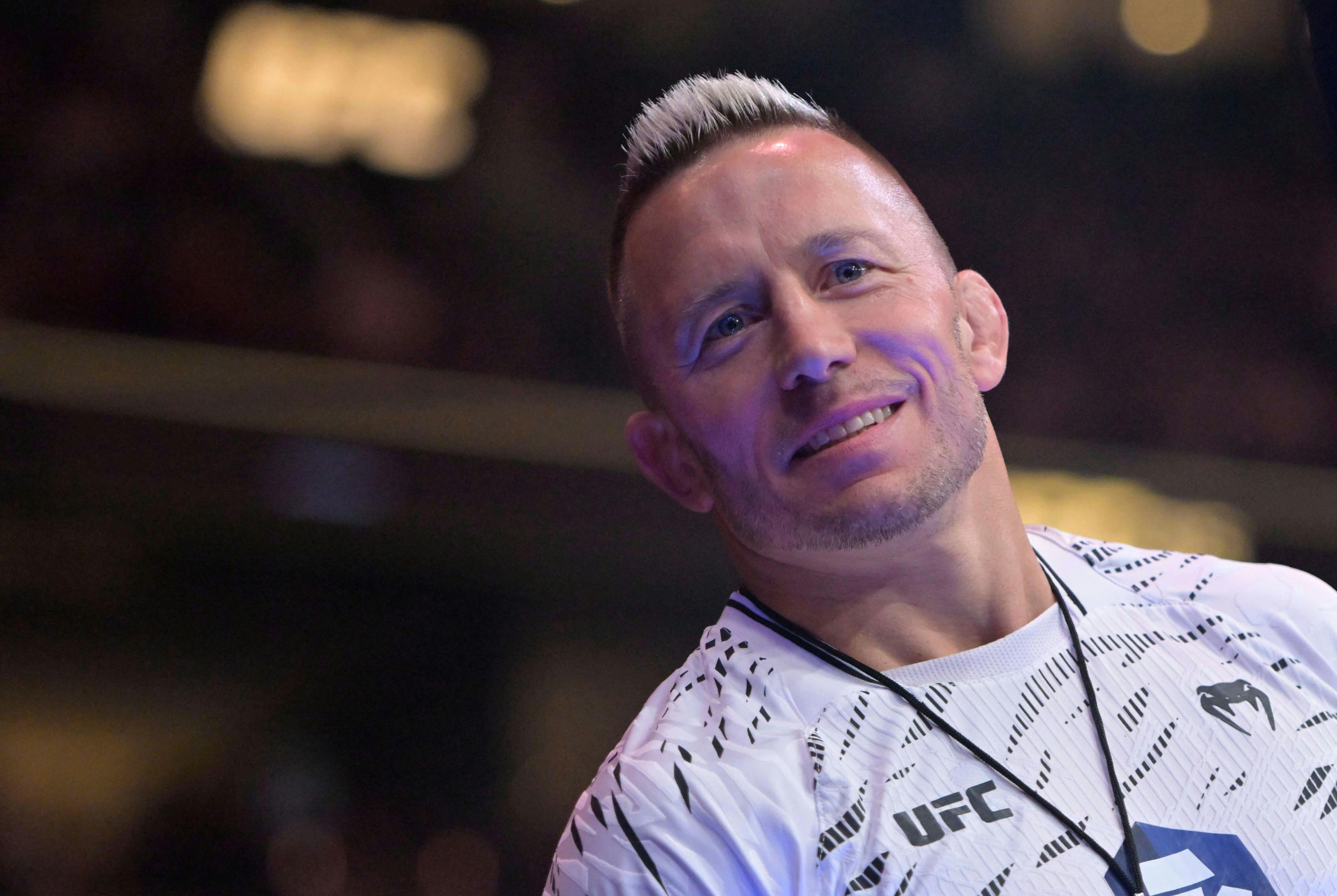 Georges St-Pierre during UFC 315 at Bell Centre. Eric Bolte-Imagn Images