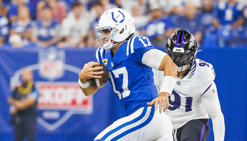 Indianapolis Colts quarterback Daniel Jones.