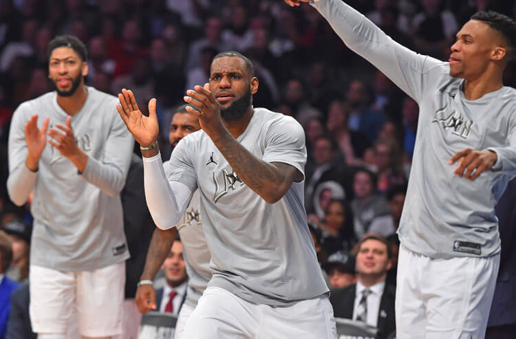 Russell Westbrook Lebron James Anthony Davis NBA NBA Finals Odds: Lakers Close Gap, Nets Lead Way