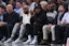 American recording artist Jay-Z watches the game during the first half between the Brooklyn Nets and the Cleveland Cavaliers at Barclays Center on April 12, 2022. Vincent Carchietta-Imagn Images
