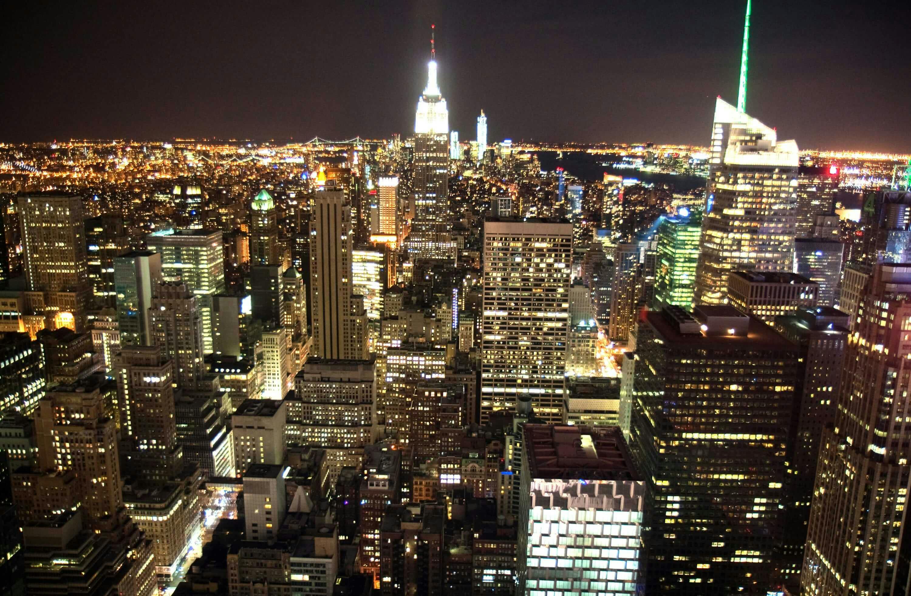 New York City skyline.