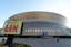 A general overall view of the Caesars Superdome, the site of Super Bowl LIX between the Kansas City Chiefs and Philadelphia Eagles. Mandatory Credit: Kirby Lee-Imagn Images