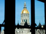 A view of the Connecticut State Capitol in Hartford from a window in the nearby State Office Building on Jan. 4, 2019. 