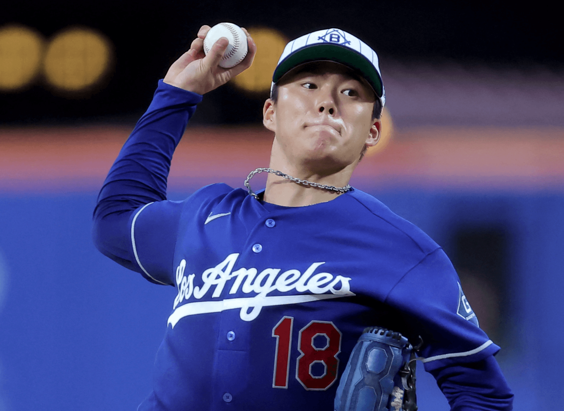 Yoshinobu Yamamoto of the Los Angeles Dodgers MLB