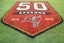 A view of the Tampa Bay Buccaneers 50th season logo before a preseason game against the Tennessee Titans at Raymond James Stadium.