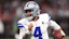 Dallas Cowboys quarterback Dak Prescott (4) runs the ball against the Atlanta Falcons.