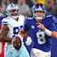 Daniel Jones and Dak Prescott on NFL TNF
