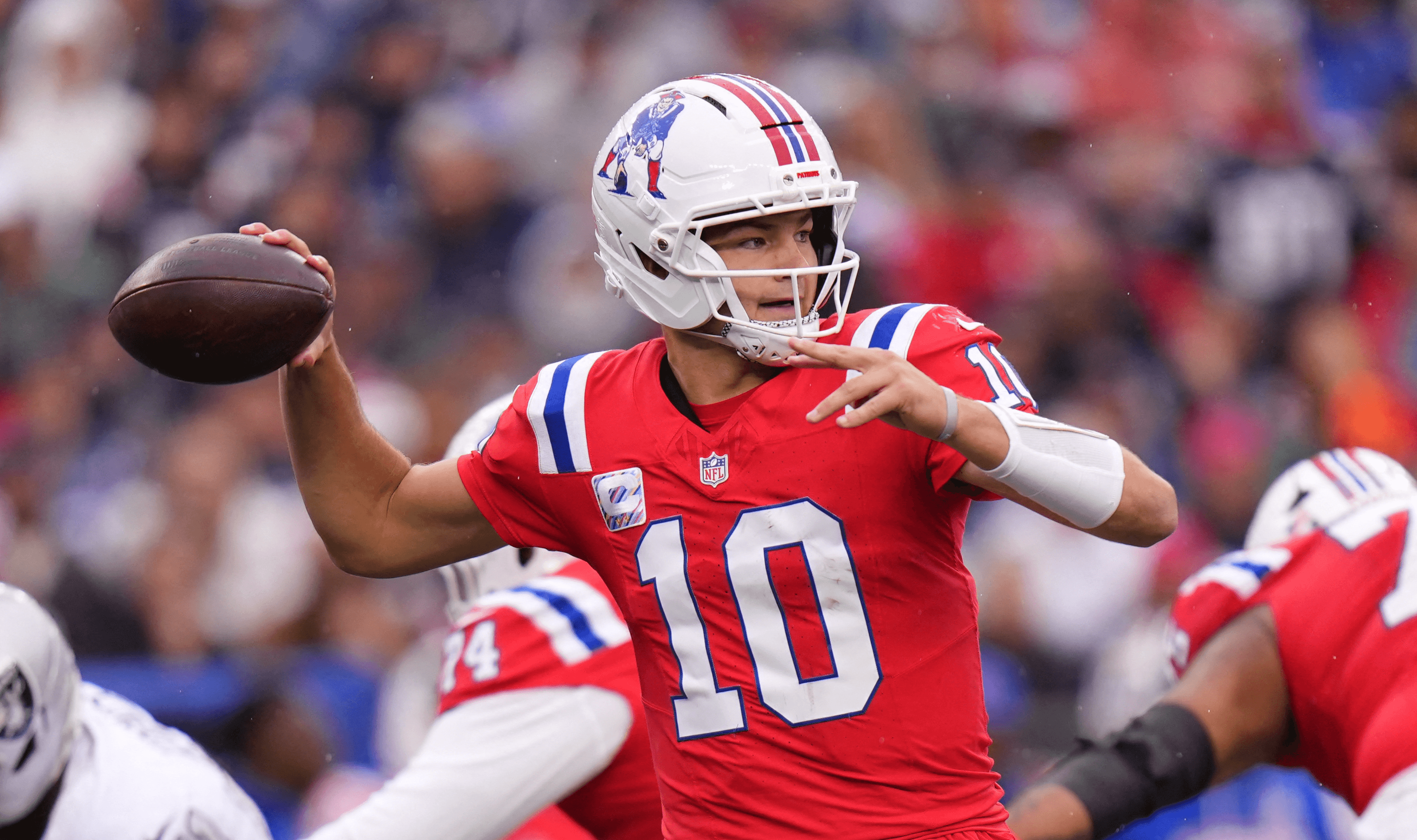 Drake Maye of the New England Patriots NFL