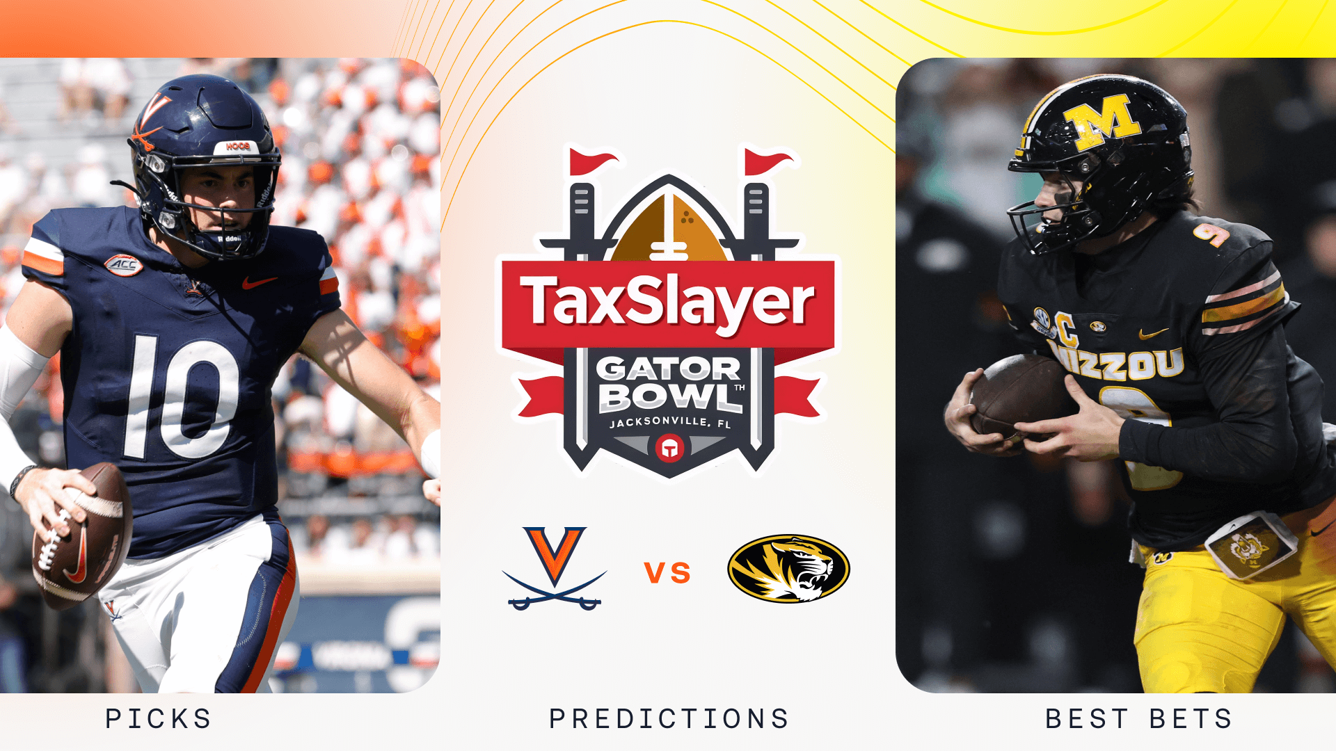 Virginia vs Missouri Prediction, Picks & Odds for Tonight — Gator Bowl