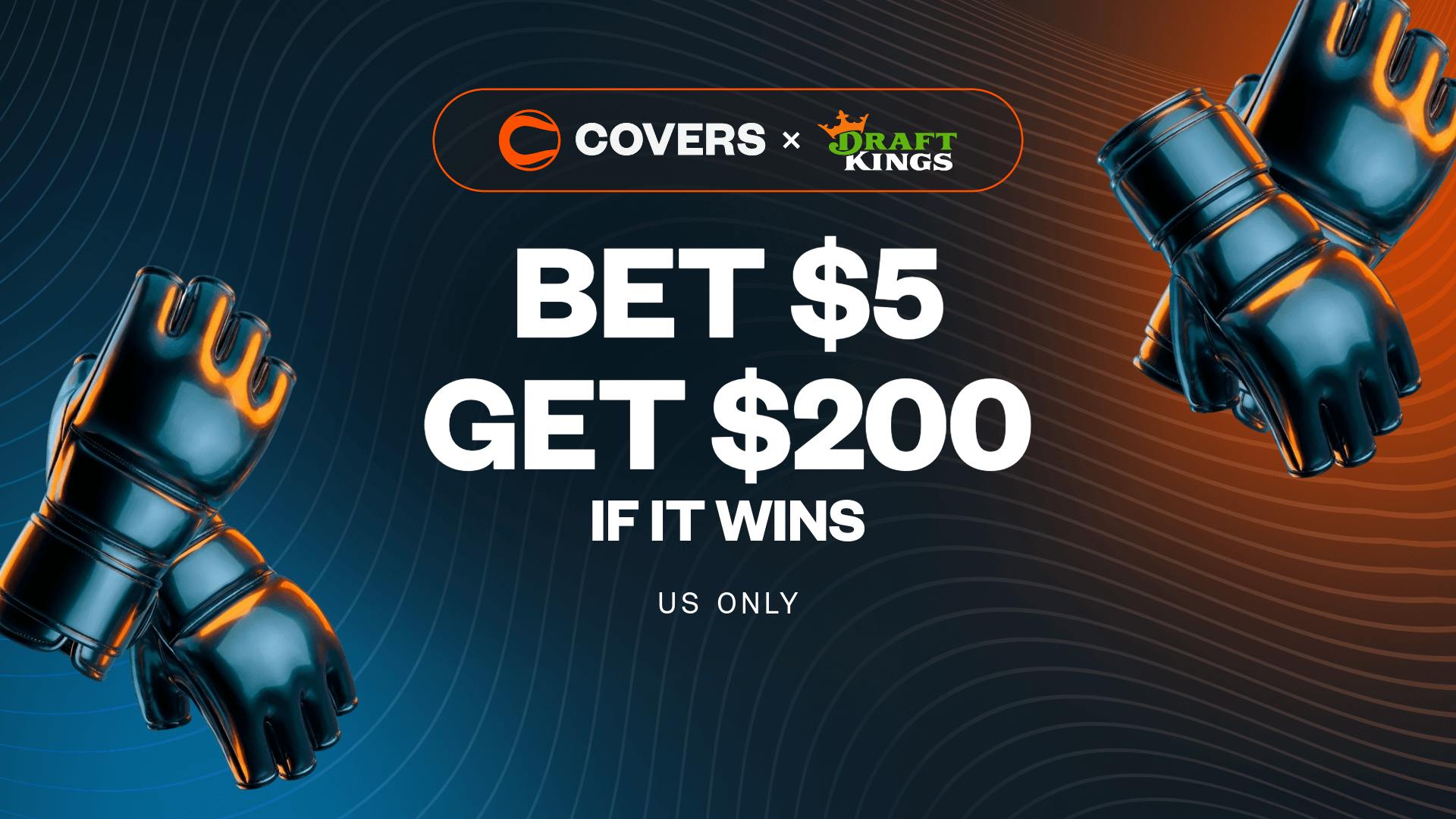 Bet $5, get $200 bonus bets if it wins without needing a DraftKings promo code.