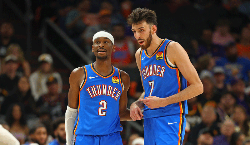 NBA Championship odds Shai Gilgeous-Alexander and Chet Holmgren