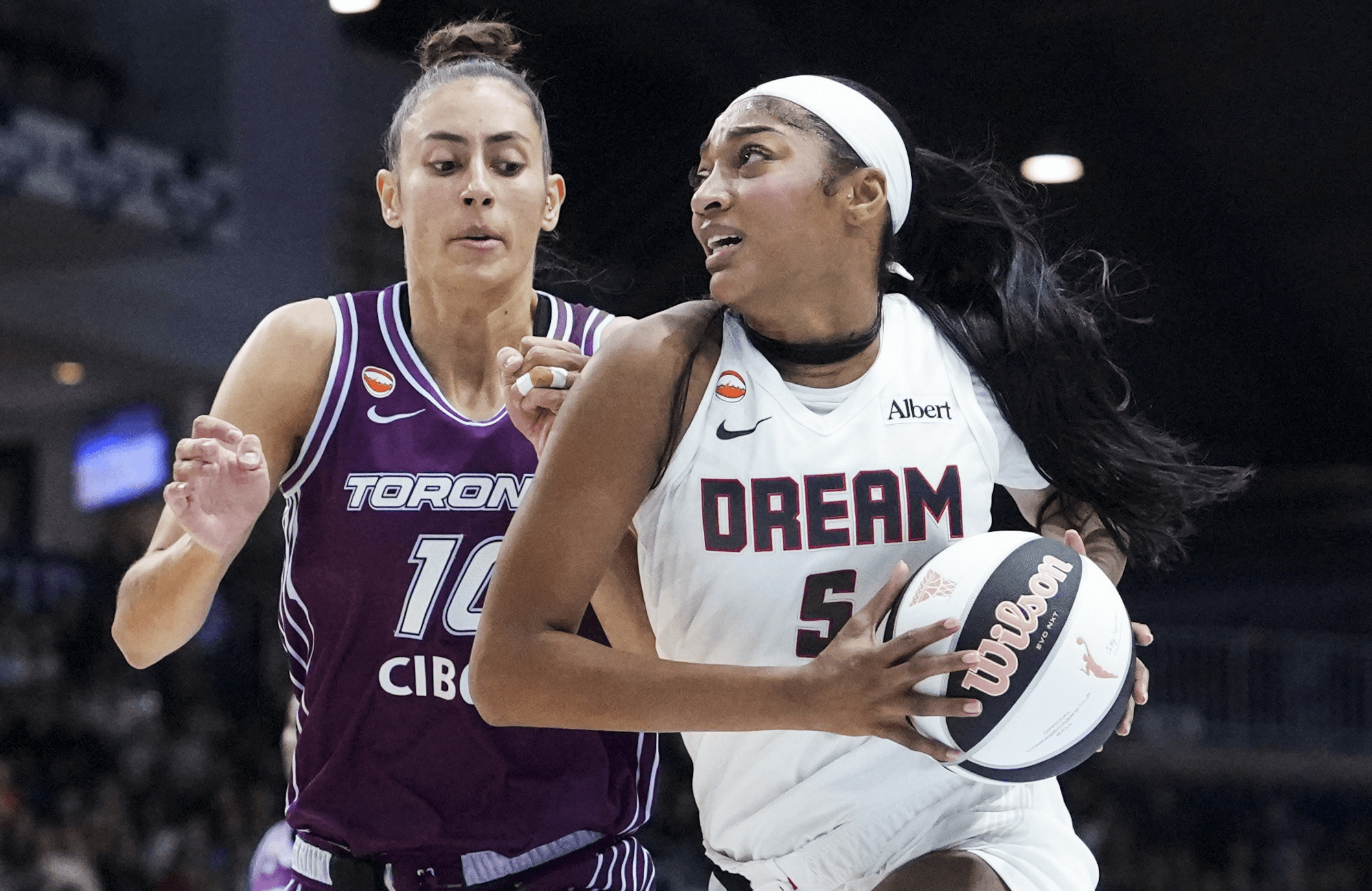 Angel Reese of the Atlanta Dream WNBA