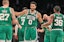 Jayson Tatum Marcus Smart Daniel Theis Boston Celtics NBA