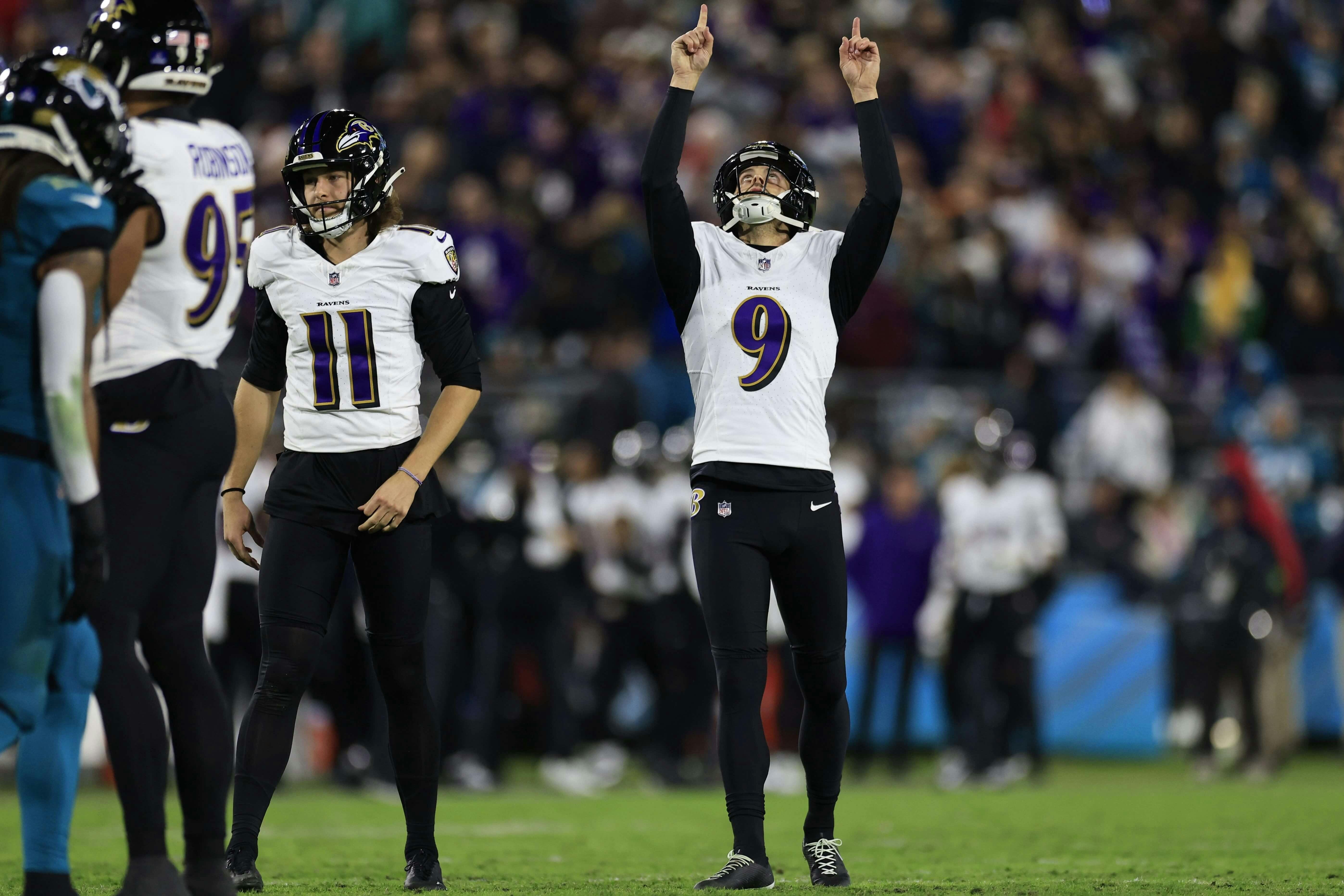 Baltimore Ravens kicker Justin Tucker