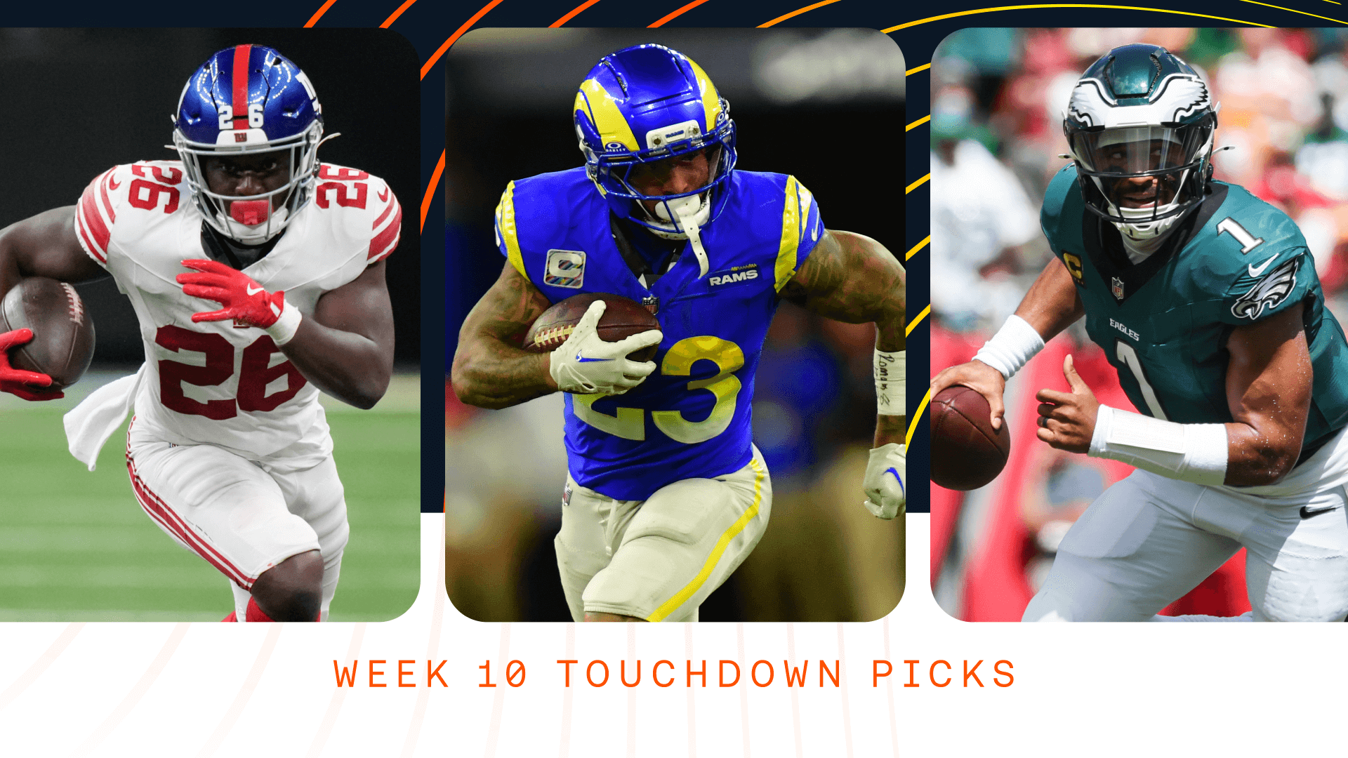 NFL Anytime Touchdown Picks, TD Bets & Week 10 TD Parlay