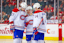 Josh Anderson, Cole Caufield, Nick Suzuki Montreal Canadiens NHL