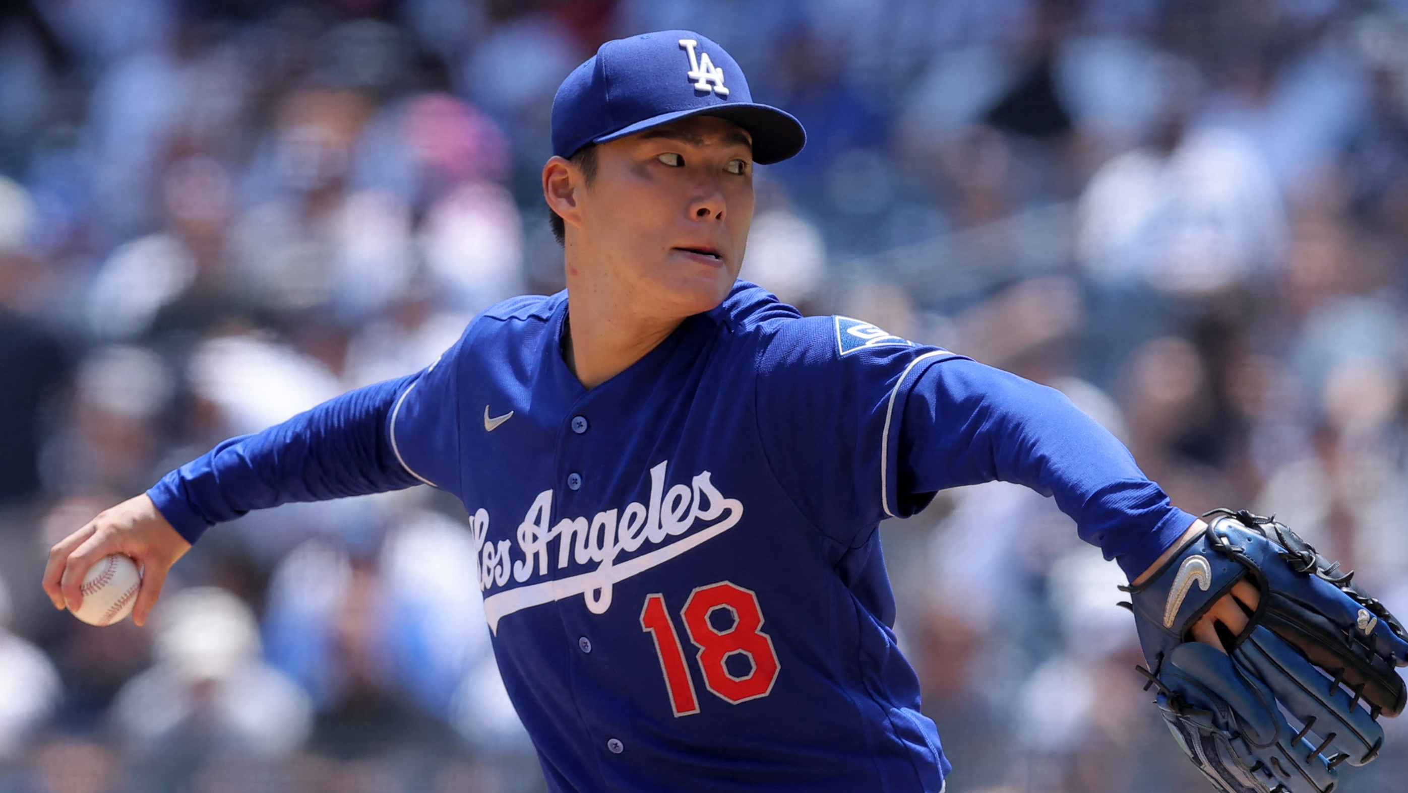 Yoshinobu Yamamoto of the Los Angeles Dodgers MLB