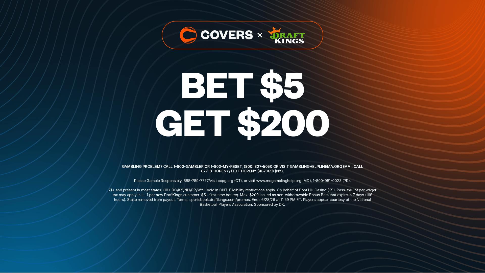 DraftKings Promo Code: Get $200 Bonus for Stanley Cup Final Game 1 on Tuesday