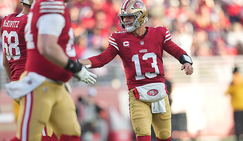 Sunday Night Football odds Brock Purdy