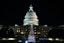 The Capitol Christmas Tree is seen alit outside the Capitol Building in Washington DC on December 3, 2024. (Photo by Aaron Schwartz/Sipa USA)