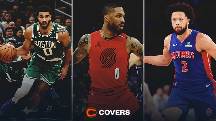 NBA Against the Spread Picks. Jayson Tatum Damian Lillard Cade Cunningham