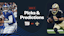 Promo image for Giants vs. Saints, including Jaxson Dart and Spencer Rattler.