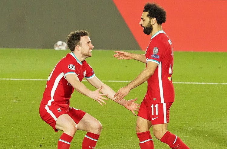 Diogo Jota Mohamed Salah Liverpool FC English Premier League